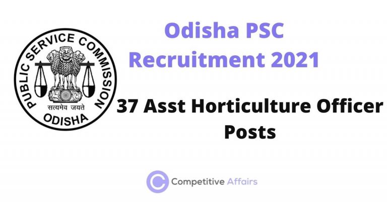 Odisha PSC Recruitment 2021