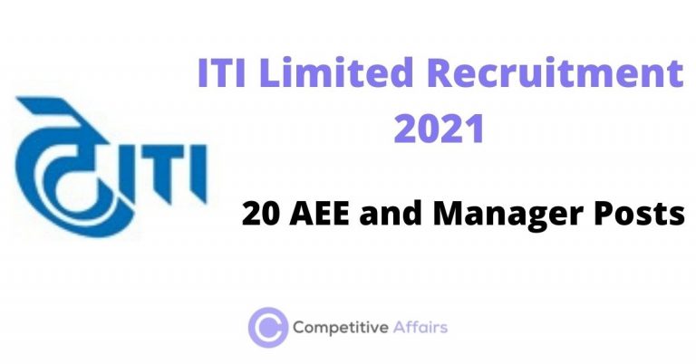 ITI Limited Recruitment 2021