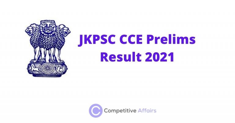 JKPSC CCE Prelims Result 2021