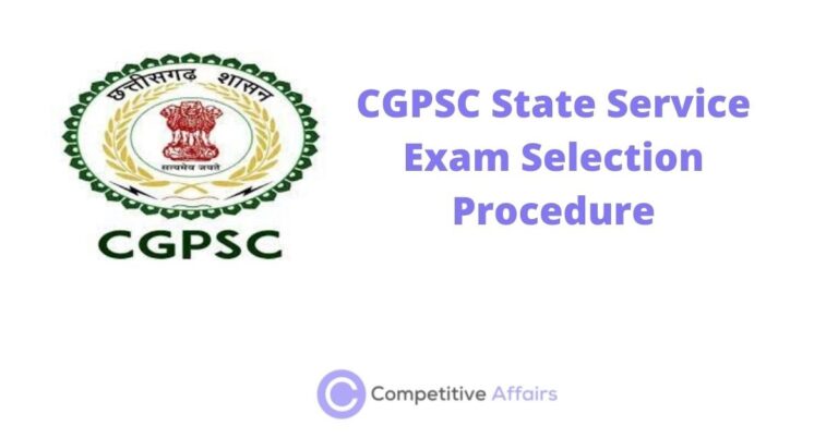 CGPSC State Service Exam Selection Procedure