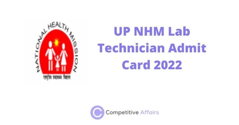 UP NHM Lab Technician Admit Card 2022